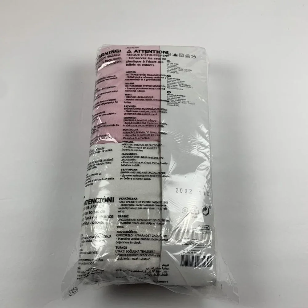 2 Pack‎ Ikea Len Crib Fitted Sheet 28x52